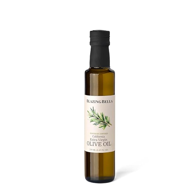 Blazing Bella Rosemary Infused Extra Virgin Olive Oil - Gourmet California Olive Oil (8.45 Fl oz