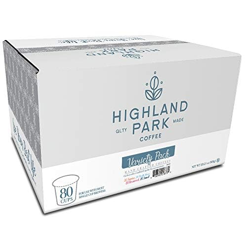 Highland Park Coffee Single Serve Coffee Pods Compatible with Keurig K Cup Brewers, Variety Pack