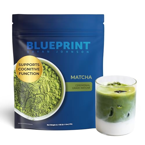 Blueprint Bryan Johnson Matcha Powder ??Ceremonial Grade Japanese Matcha ??Green Tea for Energy &