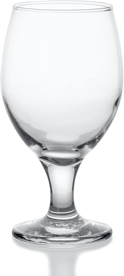 Red Co. Belluno Classic Clear Glasses for Water, Juice, Liquor - Wine Goblets - Set of 4 (13.5
