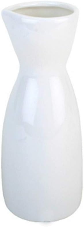 JapanBargain, Porcelain Sake Carafe Sake Bottle for Cold Sake and Hot Sake Microwave Safe (12, 4 oz