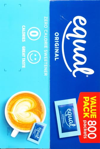 EQUAL 0 Calorie Sweetener, Aspartame and Acesulfame-K Sweetener Packets, Zero Calorie Sugar