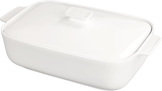 10" x 7" Casserole Dish 1.7 Quart Ceramic Bakeware Set with Lids, Chip and Crack Resistant Ceramic