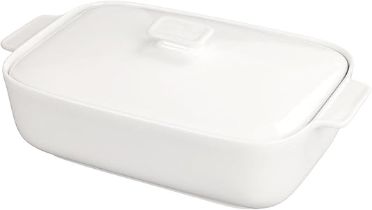 10" x 7" Casserole Dish 1.7 Quart Ceramic Bakeware Set with Lids, Chip and Crack Resistant Ceramic