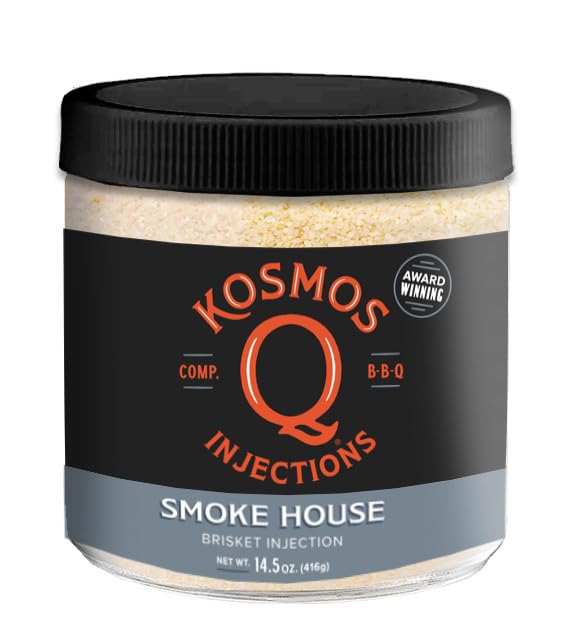 Kosmos Q Smoke House Reserve Blend Injection, BBQ Marinade for Brisket, Beef & More, Smoky Mesquite