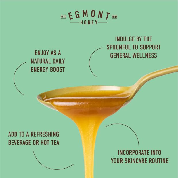 Egmont Honey Raw Manuka Honey MGO 85+ UMF 5+ 17.6oz (500g) NON-GMO, Kosher, Recycled plastic jar