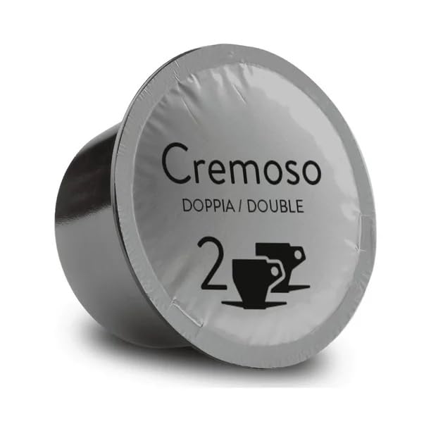 Bristot Cremoso Double Espresso Capsules – Medium Roast – Intense, Creamy, Full-Bodied – 11.2g