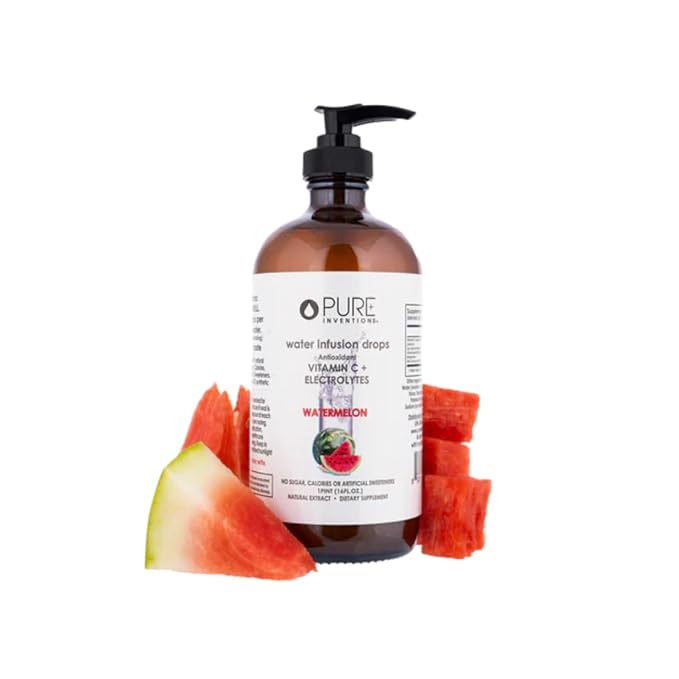 Pure Inventions - Watermelon Water Infusion Drops - Antioxidants, Vitamin C & Electrolytes - Health