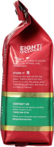 Eight O'Clock Coffee The Original Decaf Ground Coffee, Medium Roast, 12 Ounce (Pack of 1) - Sweet