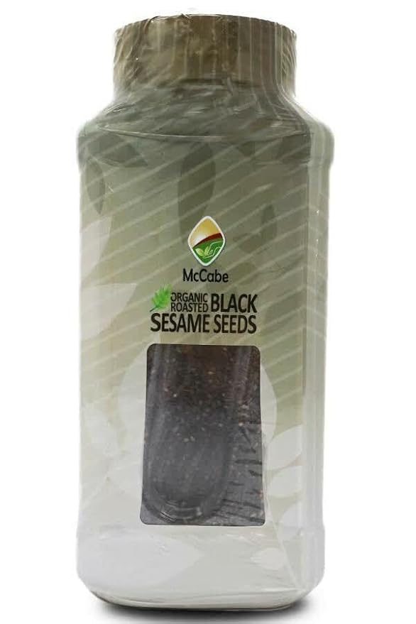 McCabe Organic Roasted Black Sesame, 1 lb (16 oz) (2 Packs), USDA Organic Certified, CCOF Certified