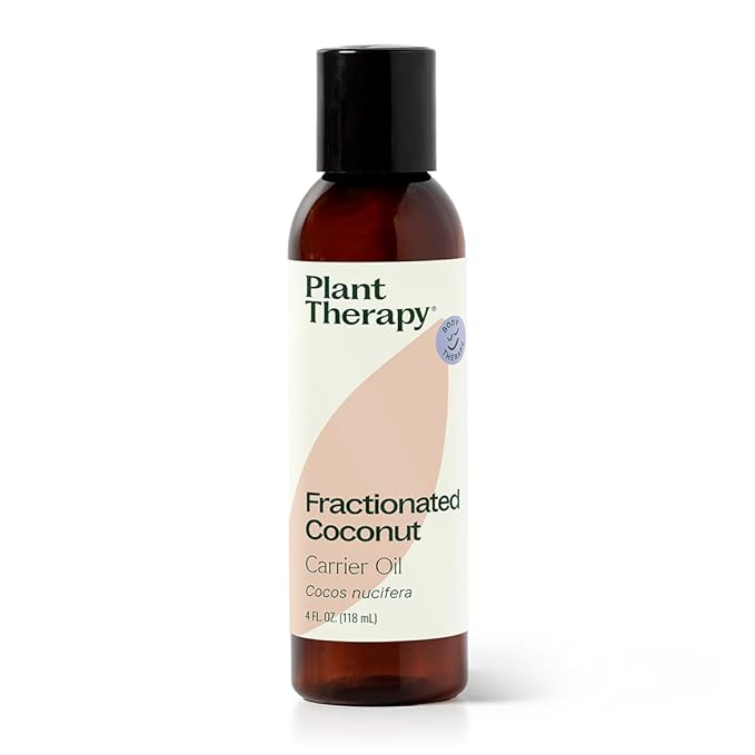 Plant Therapy Fractionated Coconut Oil for Skin, Hair, Body, Diluted Essential Oils, 100% Pure