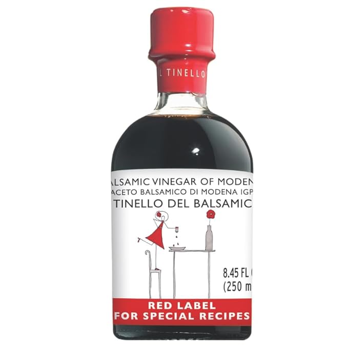 IL TINELLO Balsamic Vinegar of Modena IGP, Red Label, 100ml (8.5 fl oz) ??Aceto Balsamico di Modena