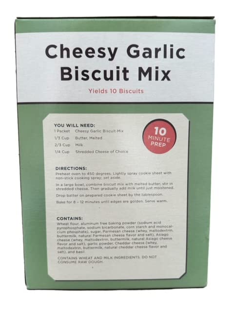 A Blend Above Cheesy Garlic Biscuit Mix - Easy to Bake, Makes 10 Biscuits, Breakfast Biscuits