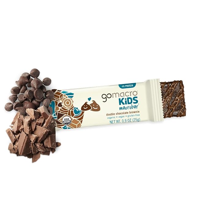 GoMacro Macrobar Organic Vegan Protein Bars - Blueberry + Cashew Butter & Oatmeal Chocolate Chip