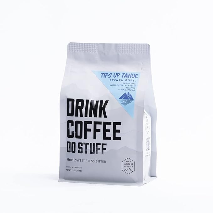 DRINK COFFEE DO STUFF, Blend, 2 Pound Bag, Whole Bean, Sweet, Chocolate, Caffeine, Organic, Lake