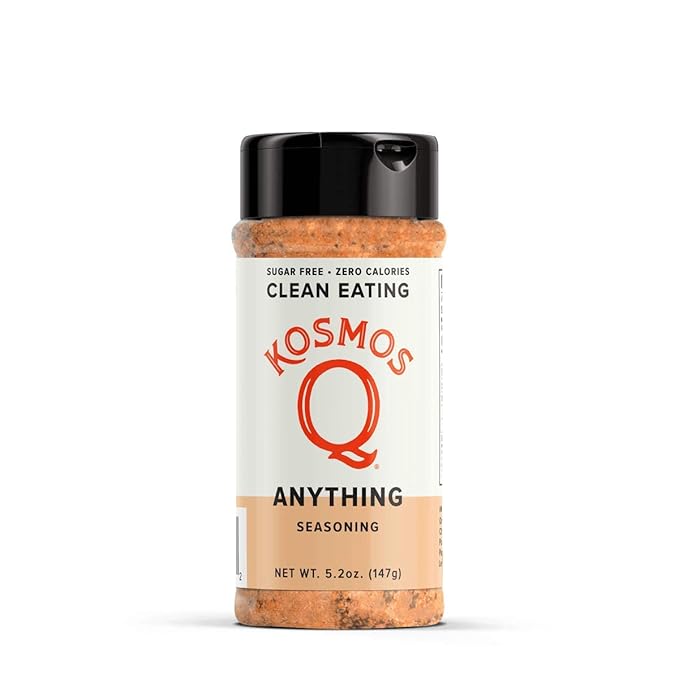 Kosmos Q Anything Seasoning, All-Purpose Spice Mix with Onion, Garlic, Paprika & Herbs, Sugar Free