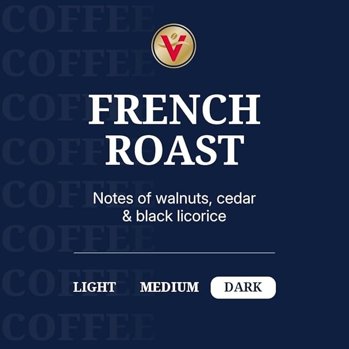 Victor Allen's Coffee French Roast, Dark Roast, 32 Count, Single Serve Coffee Pods for Keurig K-Cup
