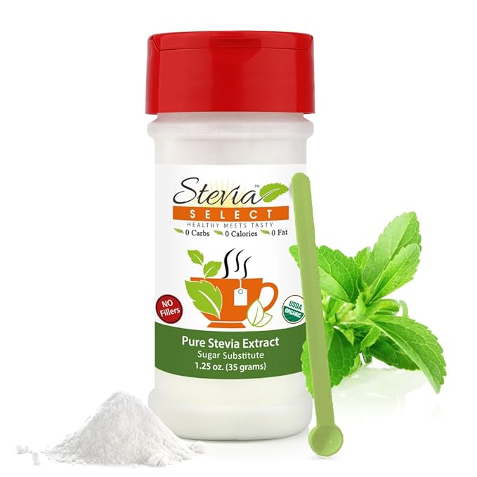 Stevia Select Organic Stevia Powder - Sugar Free Plant Based Pure Stevia Sweetener Stevia Extract