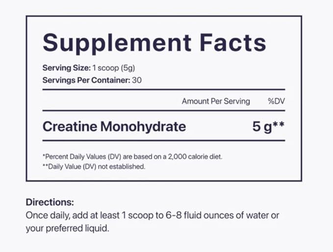Beam Creatine Monohydrate Powder - Micronized Creatine for Muscle Growth, Strength, Endurance &