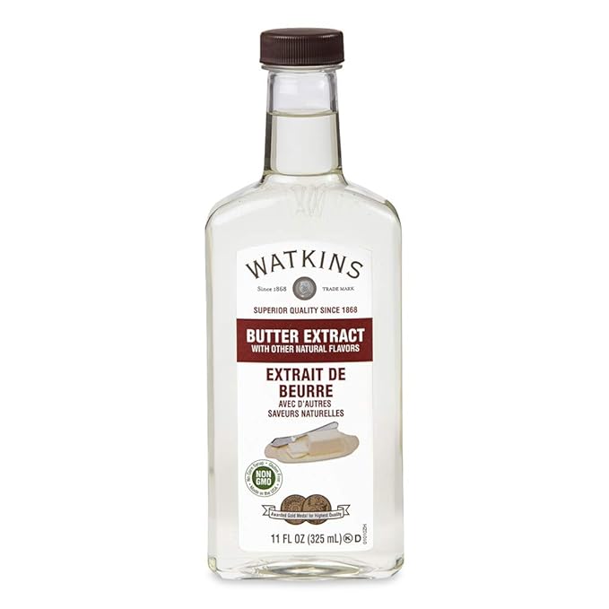 Watkins Butter and Clear Vanilla Flavoring Extracts, 11 oz. Bottles (2 Count)