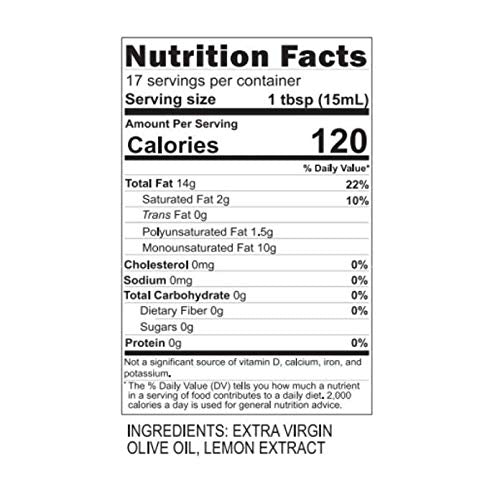 Blazing Bella Lemon Infused Extra Virgin Olive Oil - California Small Family Farms Meyer lemon