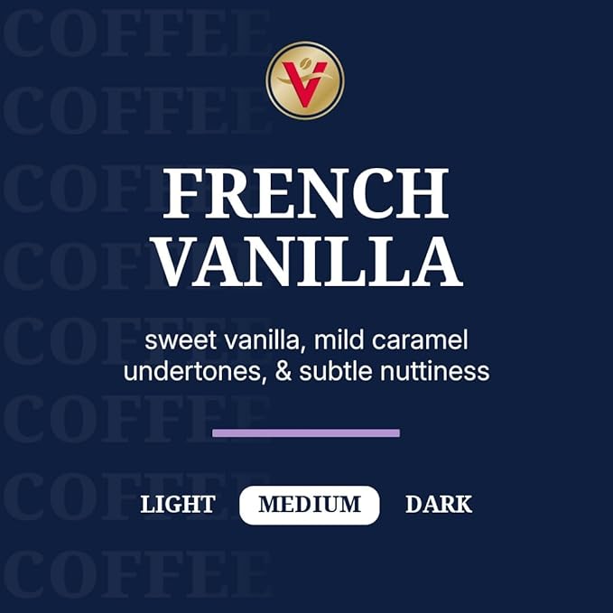Victor Allen's Coffee French Vanilla Coffee, 12 Count, Single Serve Coffee Pods for Keurig K-Cup