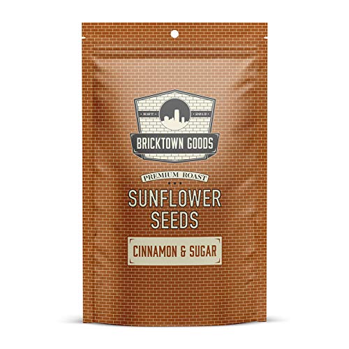 Bricktown Goods Cinnamon and Sugar Flavored Sunflower Seeds - Boldly Seasoned and Roasted In-Shell