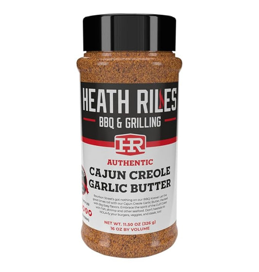 Heath Riles Cajun Seasoning Rub, Cajun-Creole, Louisiana Inspired Cajun Spice & Heat, Champion