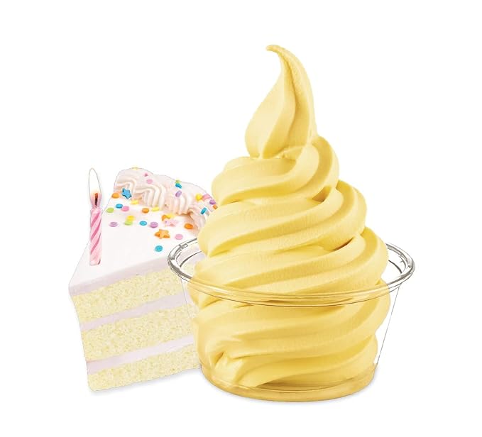 Frostline Birthday Cake Soft Serve Ice Cream Mix, Lactose & Gluten Free - Just Add Water, Dairy, or
