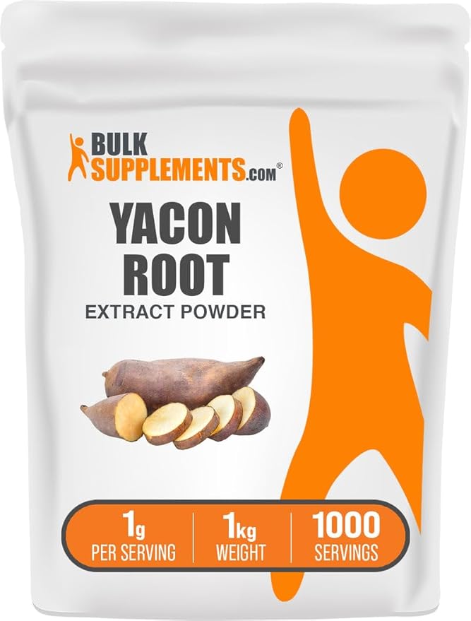 BulkSupplements.com Yacon Root Extract Powder - Natural Sweetener, Yacon Root Powder - Traditional
