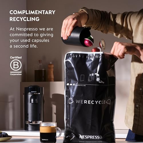 Nespresso Capsules Original Line, Vienna Lungo, Medium Roast Coffee, 50-Count Espresso Coffee Pods,