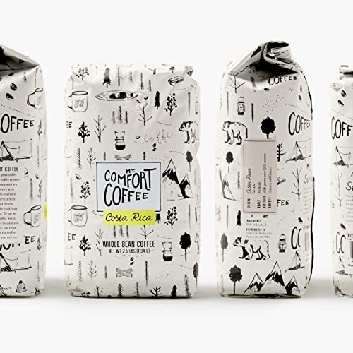 Mt. Comfort Coffee Costa Rica Medium Roast, 2.5lb - Sourced From Local, Costa Rican Coffee Farms