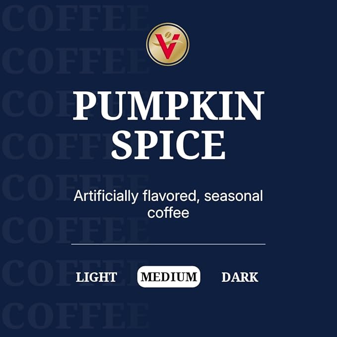 Victor Allen's Coffee Pumpkin Spice Flavored, Medium Roast, 42 Count, Single Serve Coffee Pods for