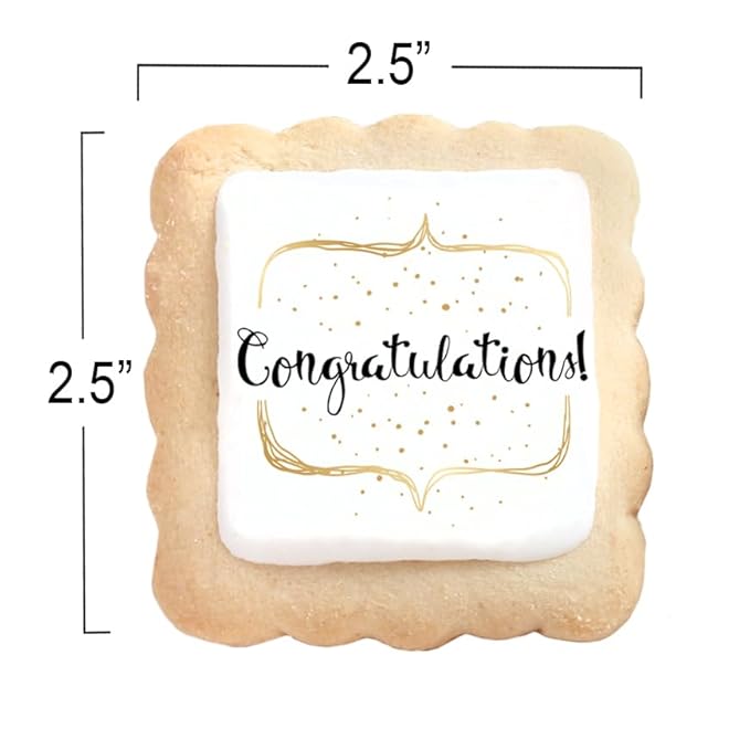 Congrats Cookies Party Favors Congratulations | 24 Pack Individually Wrapped | Cookie Treats Snacks