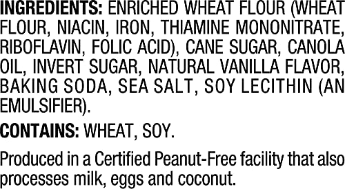 Mi-Del Vanilla Snaps Cookies - Crunchy Vanilla Cookies - Non-GMO Certified, 0g Trans Fat, Healthy