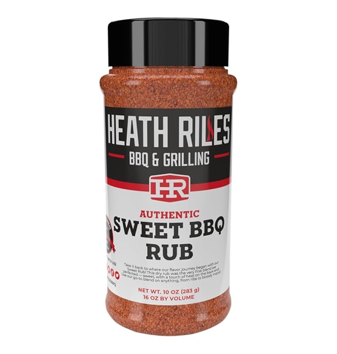 Heath Riles BBQ Rub - Sweet Seasoning, Champion Pitmaster Recipe, Legendary Rubs For Smoking &