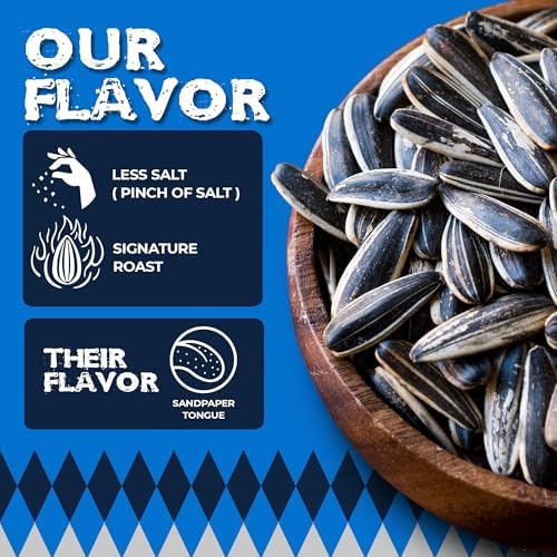 Chinook Seedery Roasted Sunflower Seeds to Eat - 1.5 oz (Pack of 36) Variety Packs - Jumbo Low