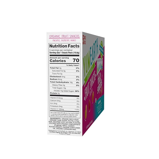 YumEarth Organic Assorted Tropical Flavor Fruit Snacks - Allergy Friendly (Top 9 Free), No