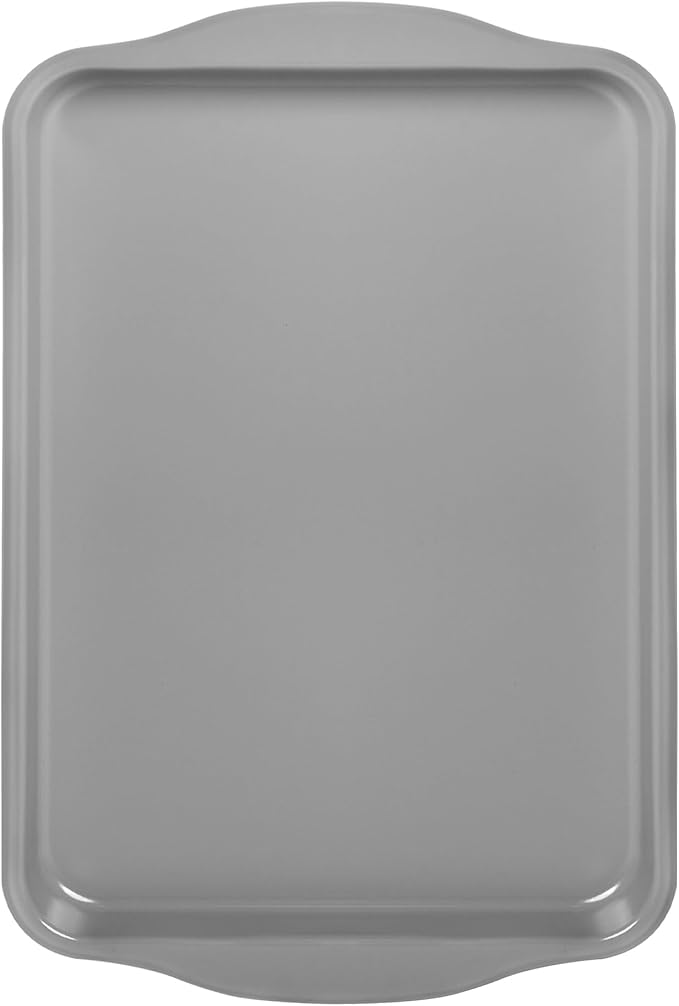 15-Inch Baking Sheet Pan, Non-Stick Carbon Steel Naturally Slick Ceramic Coating Rimmed Cookie