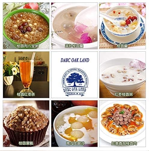 5 Pounds Natural Dried Longan, DABC OAK LAND 100% Fruit Meat, Premium Thailand Sun Dried Longan