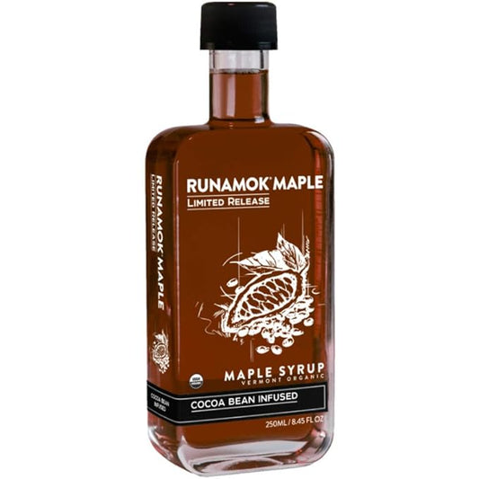 Runamok Cocoa Infused Maple Syrup - Authentic & Real Vermont Maple Syrup | Nature's Best Sweetener