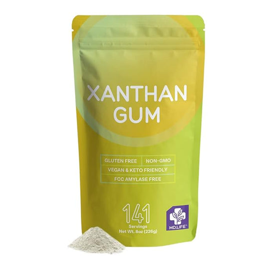 MD. Life Xanthan Gum for Baking Keto - 8oz ??100% Natural Xanthan Gum Powder - Keto Friendly &