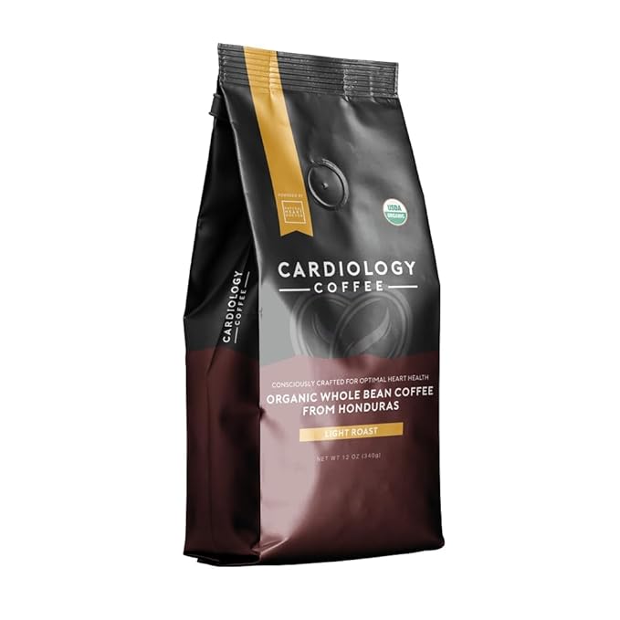 Cardiology Coffee ??Whole Bean Coffee ??USDA Certified Mold-Free 12oz Premium Light Roast Organic