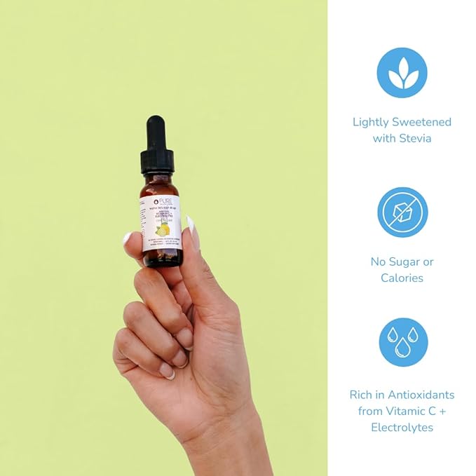 Pure Inventions - Lemon Lime Water Infusion Drops - Antioxidants, Vitamin C & Electrolytes - Health