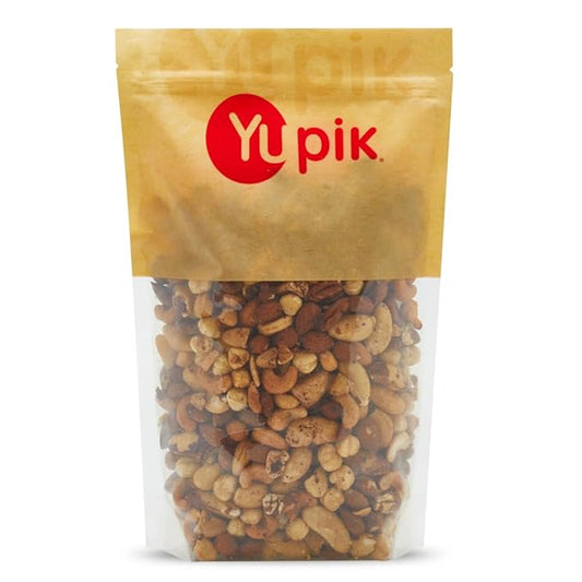 Yupik Deluxe Roasted Unsalted Nut Mix, 2.2 lb (35.2 oz), Vegan, Gluten Free, Cholesterol Free, Salt