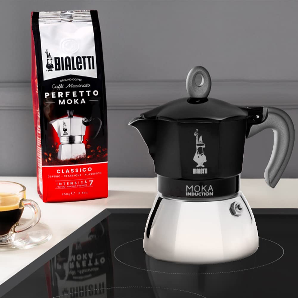 Bialetti - Moka Induction, Moka Pot, Suitable for all Types of Hobs, 2 Cups Espresso (2.8 Oz), 90