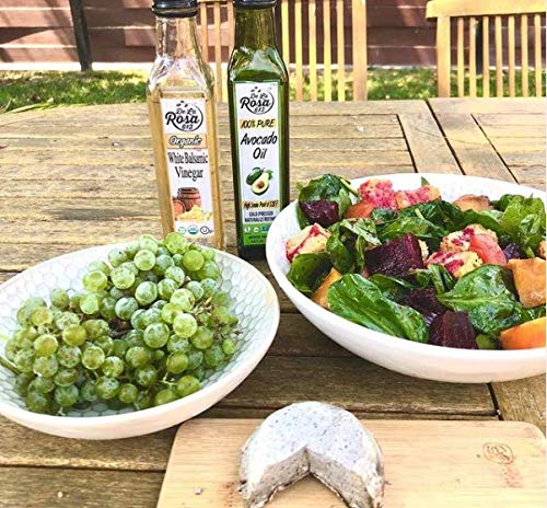 De La Rosa Organic White Balsamic Vinegar, Kosher for Passover, Vegan & Gluten-Free, Great for