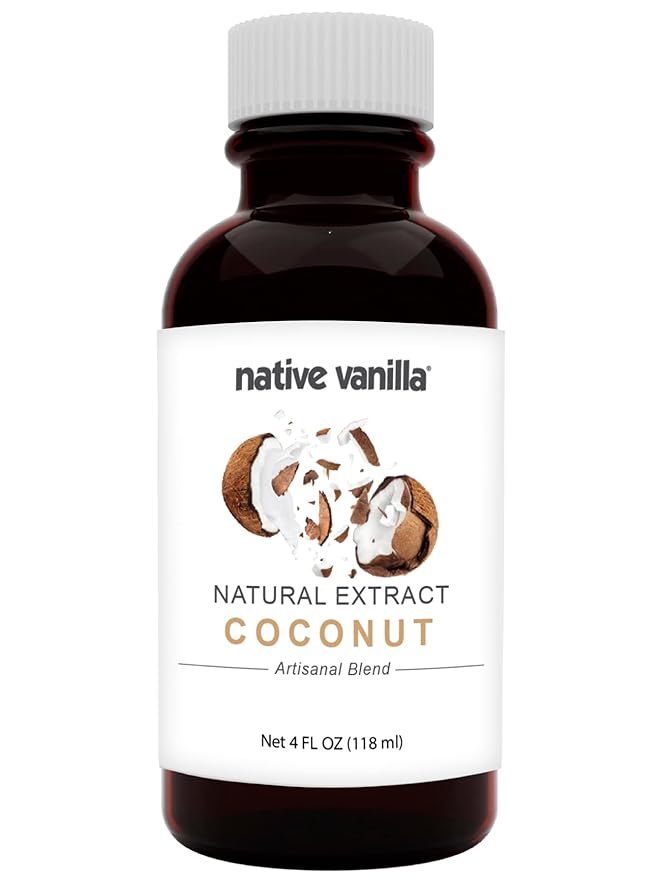 Native Vanilla - Coconut Flavor - 4 Fl Oz - Pure Flavors and Extracts - Perfect for Cooking