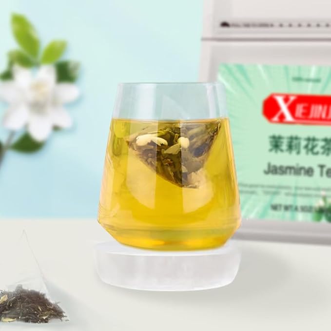 XIEJINJI Jasmine Tea, Premium Jasmine Green Teabags, Fragrant Floral Scent, 3.2g x 40 Count, Low