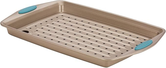 Rachael Ray Cucina Nonstick Bakeware Set with Grips, Nonstick Cookie Sheet / Baking Sheet and